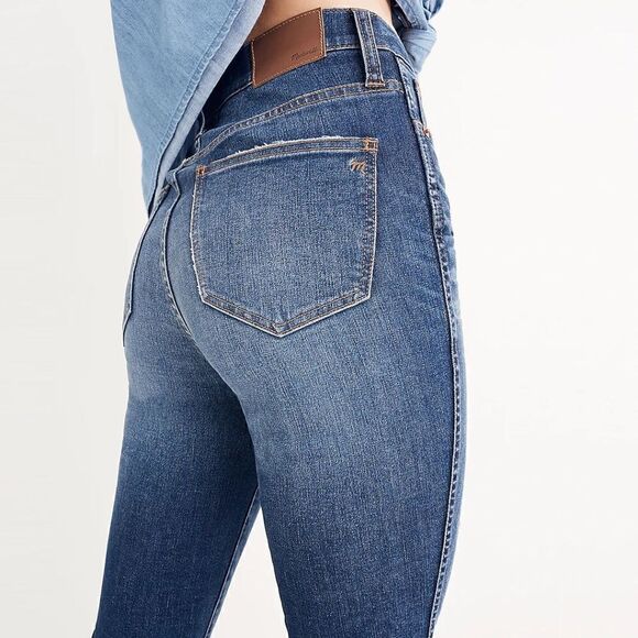 NWOT Women's Madewell 10" High Rise Skinny Jeans with Drop‎ Hem Size 27 - Picture 2 of 7